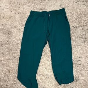 Hunter green scrubs pants